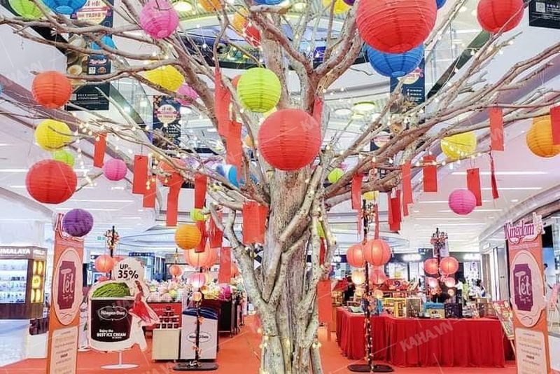 đèn lồng trang trí phố đi bộ — LongDenViet xưởng Tân Phú TP.HCM