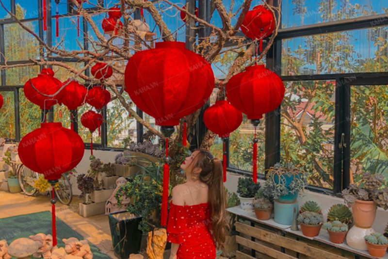 đèn trang trí quán cafe ngoài trời — LongDenViet xưởng Tân Phú TP.HCM