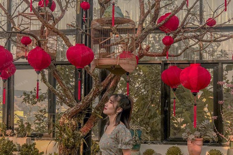 đèn trang trí quán cafe ngoài trời — LongDenViet xưởng Tân Phú TP.HCM