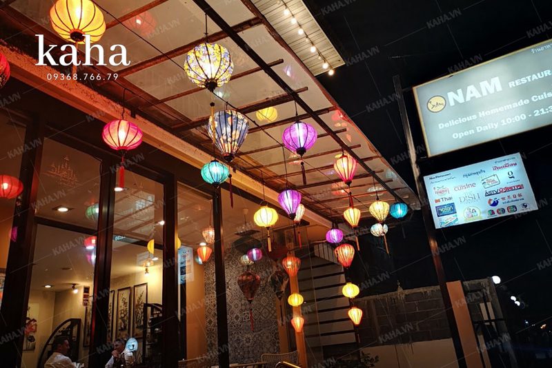 đèn vẽ tranh hoa sen đẹp — LongDenViet xưởng Tân Phú TP.HCM