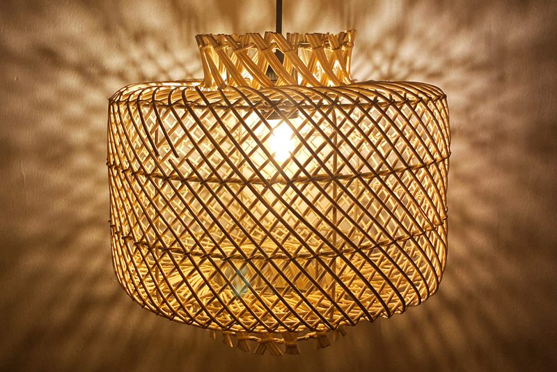 đèn mây tre trang trí ngoài trời — LongDenViet xưởng Tân Phú TP.HCM