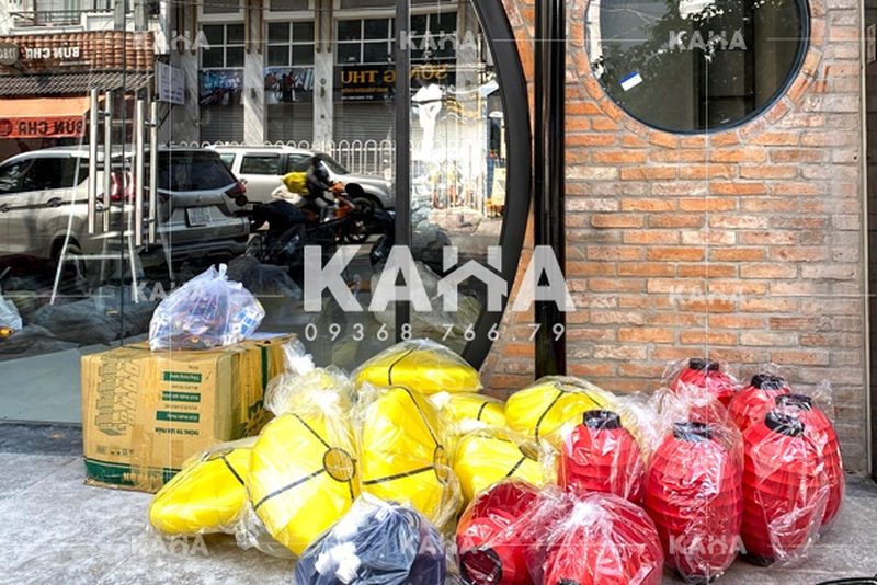 đèn thả trần gỗ phòng ăn — LongDenViet xưởng Tân Phú TP.HCM
