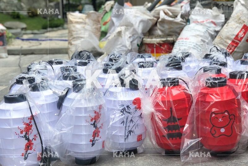 đèn thả trần vải trang trí nội thất — LongDenViet xưởng Tân Phú TP.HCM