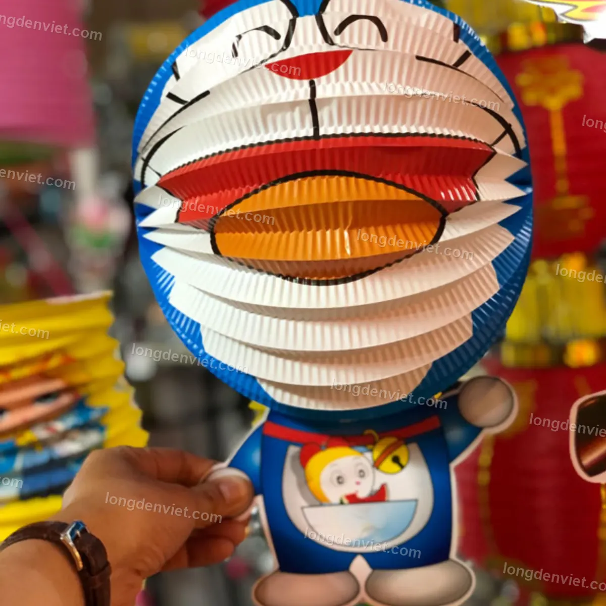 Đèn giấy xếp hình thú LongDenViet — ảnh thực tế 16