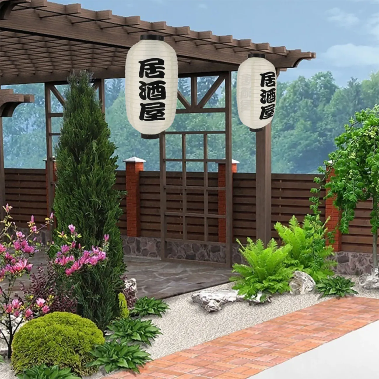 Dự án đèn lồng Nhật Bản thực tế
