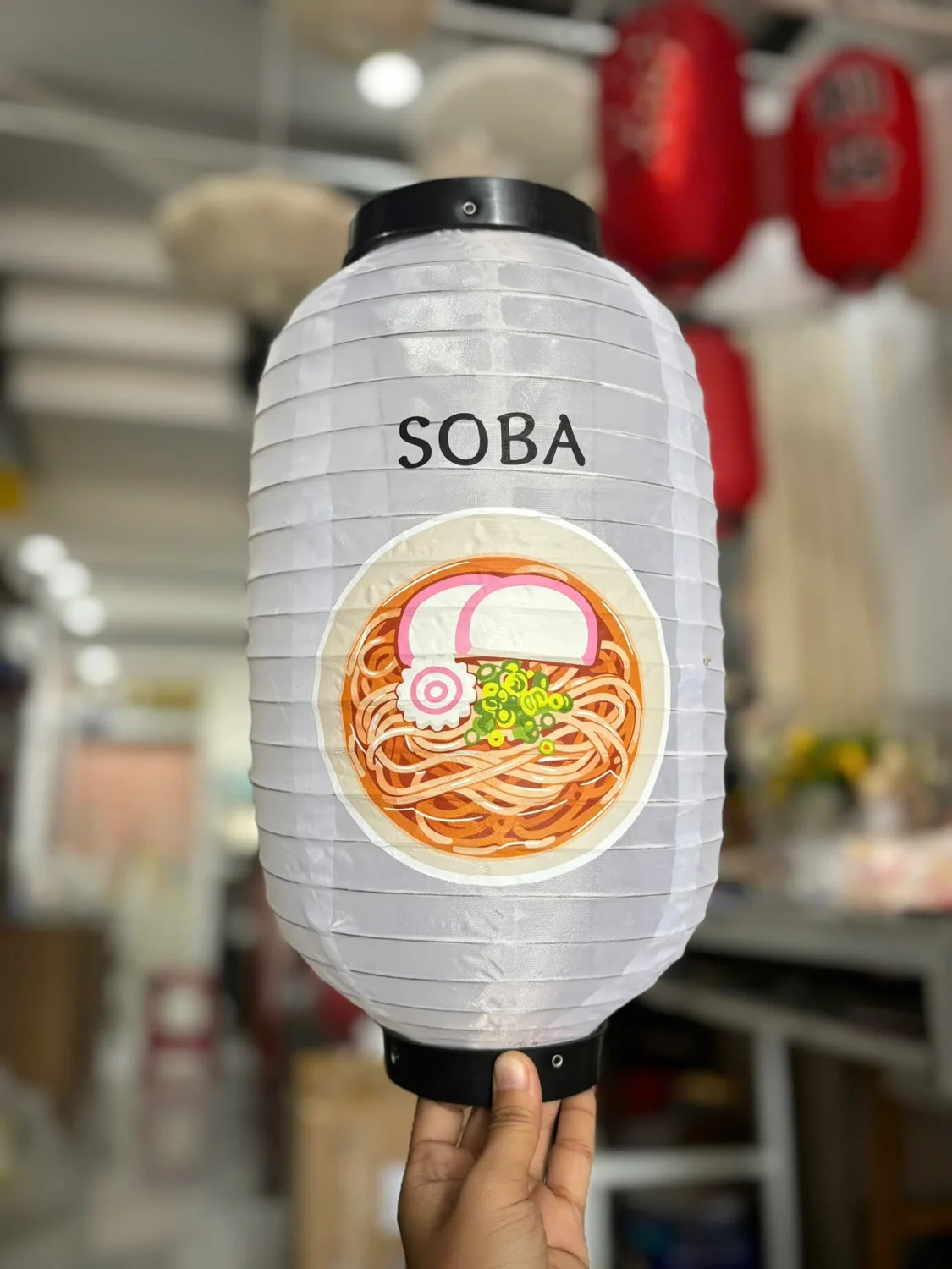 Đèn lồng Nhật Bản in SOBA / MÌ theo yêu cầu