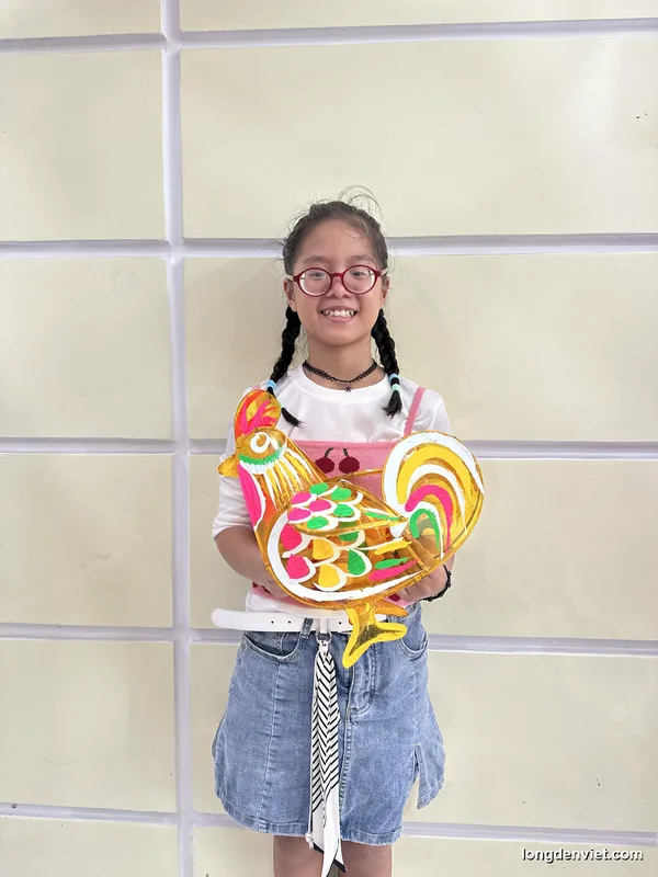 Đèn con gà giấy kiếng — mã MS13