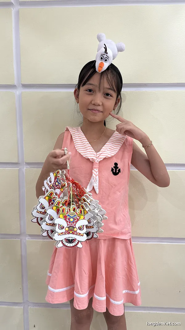 Đèn đầu lân giấy — mã MS19