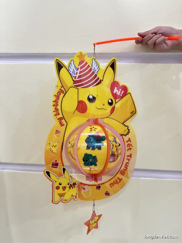 Đèn lồng Pikachu có nhạc đèn LED — Trung Thu LongDenViet