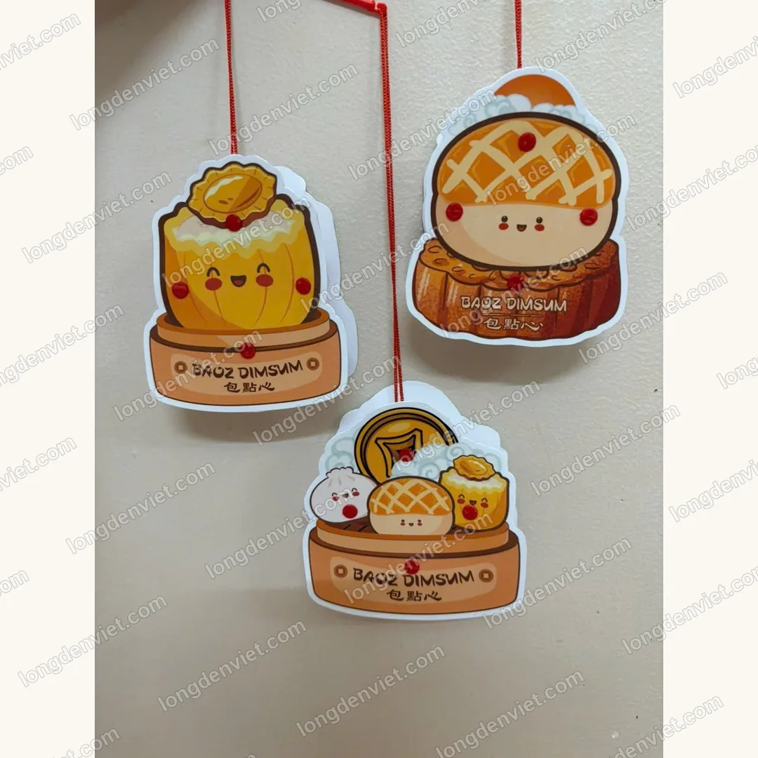 Đèn lồng Trung Thu in logo Baoz Dimsum — quà tặng doanh nghiệp Lồng Đèn Việt