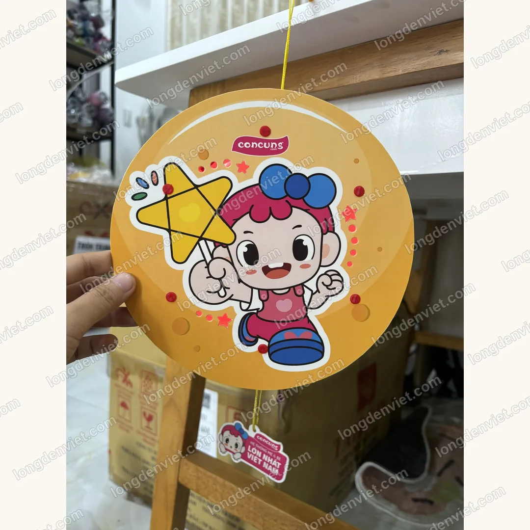 Đèn lồng Trung Thu in logo Con Cưng 2025 — quà tặng doanh nghiệp Lồng Đèn Việt