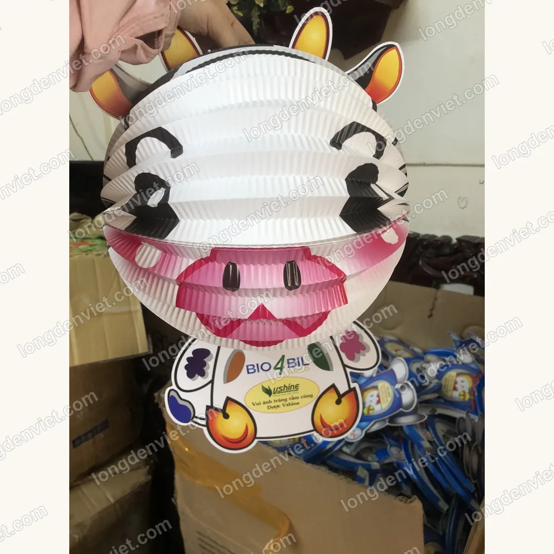 Đèn lồng Trung Thu in logo Dược Vshine — quà tặng doanh nghiệp Lồng Đèn Việt