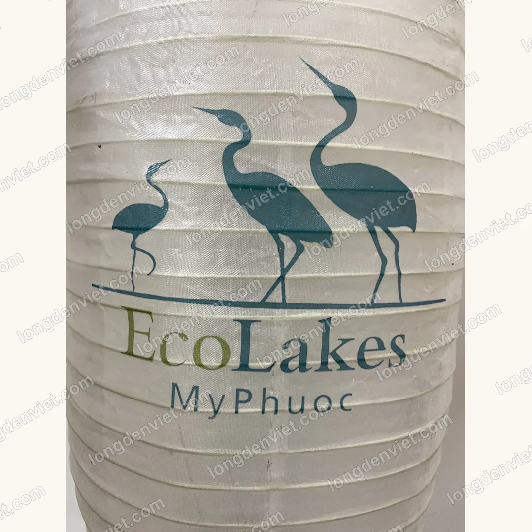 Đèn lồng Trung Thu in logo EcoLakes Mỹ Phước — quà tặng doanh nghiệp Lồng Đèn Việt