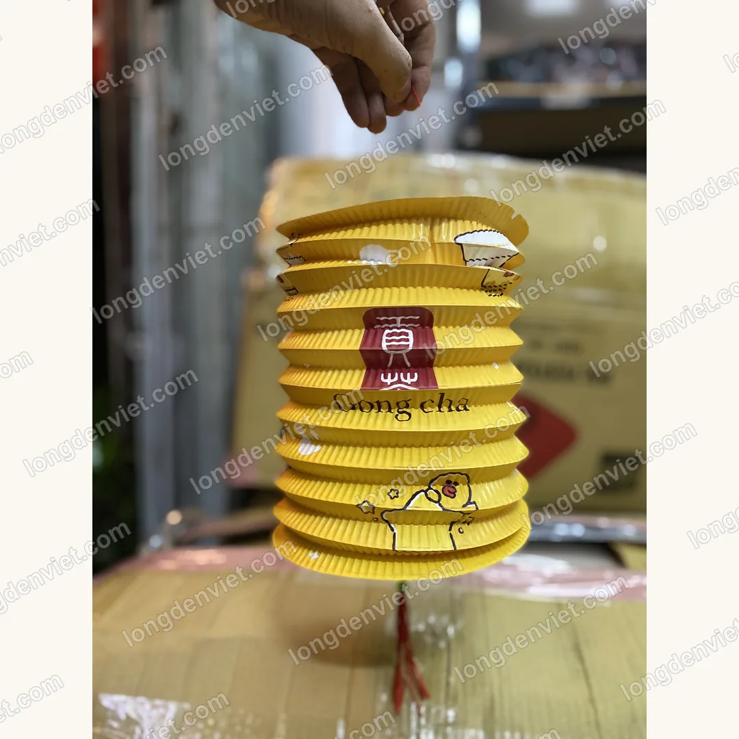 Đèn lồng Trung Thu in logo Gong Cha — quà tặng doanh nghiệp Lồng Đèn Việt