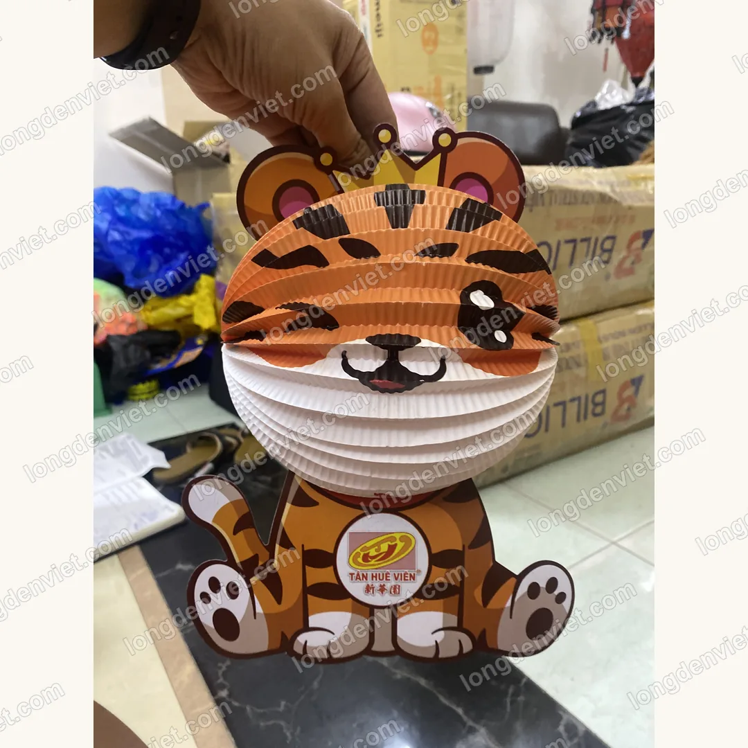 Đèn lồng Trung Thu in logo Tân Huê Viên — quà tặng doanh nghiệp Lồng Đèn Việt