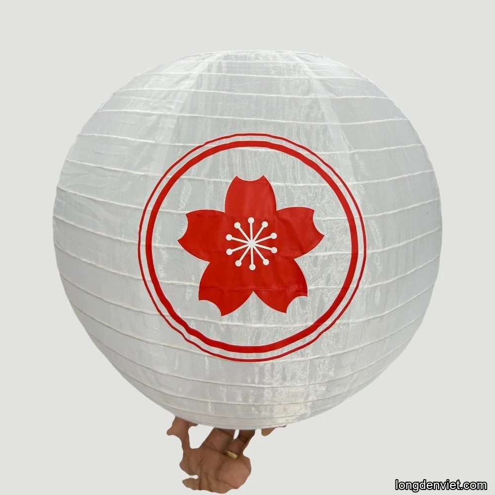 Đèn lồng Nhật tròn 30cm ball lantern decor LDV-T008 — tone đỏ thắm Đèn lồng Nhật tròn 30cm ball lantern decor LDV-T008 — tone đỏ thắm — đèn lồng thủ công Hội An | LongDenViet