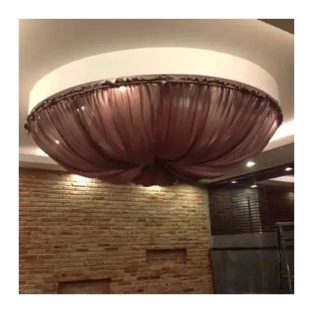 Đèn ốp trần vải nhăn KH-DTR044