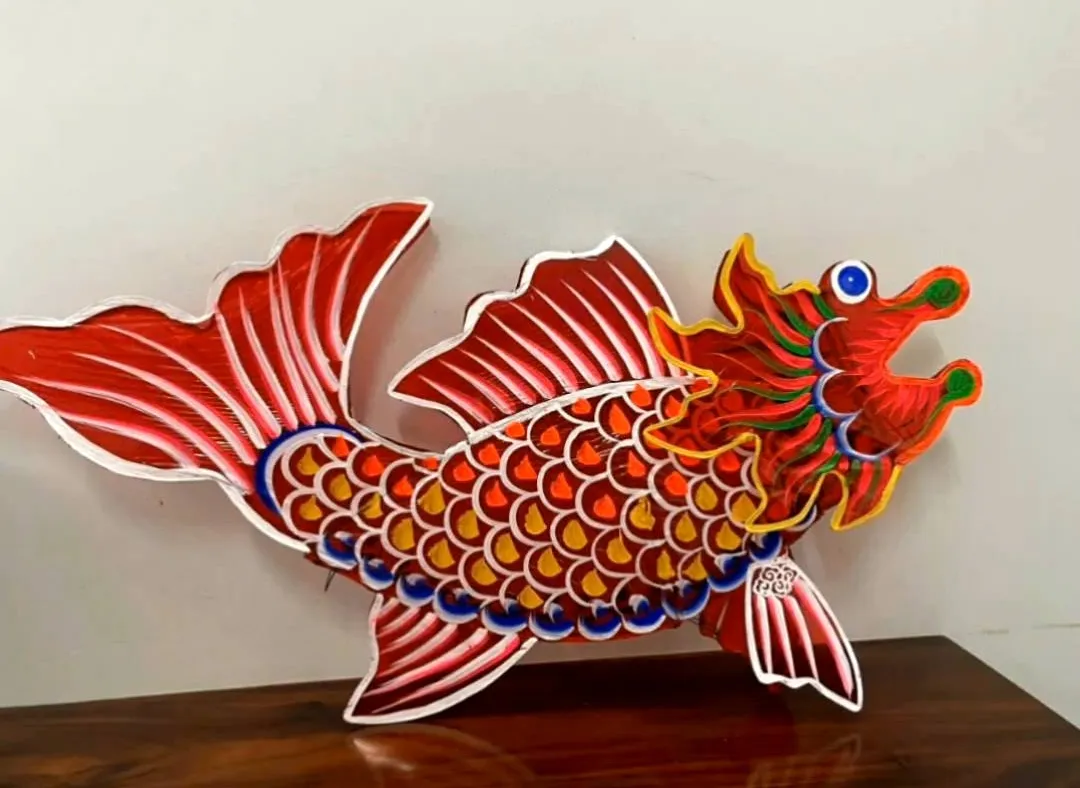Lồng Đèn Cá Chép Hóa Rồng Giấy Kiếng (…